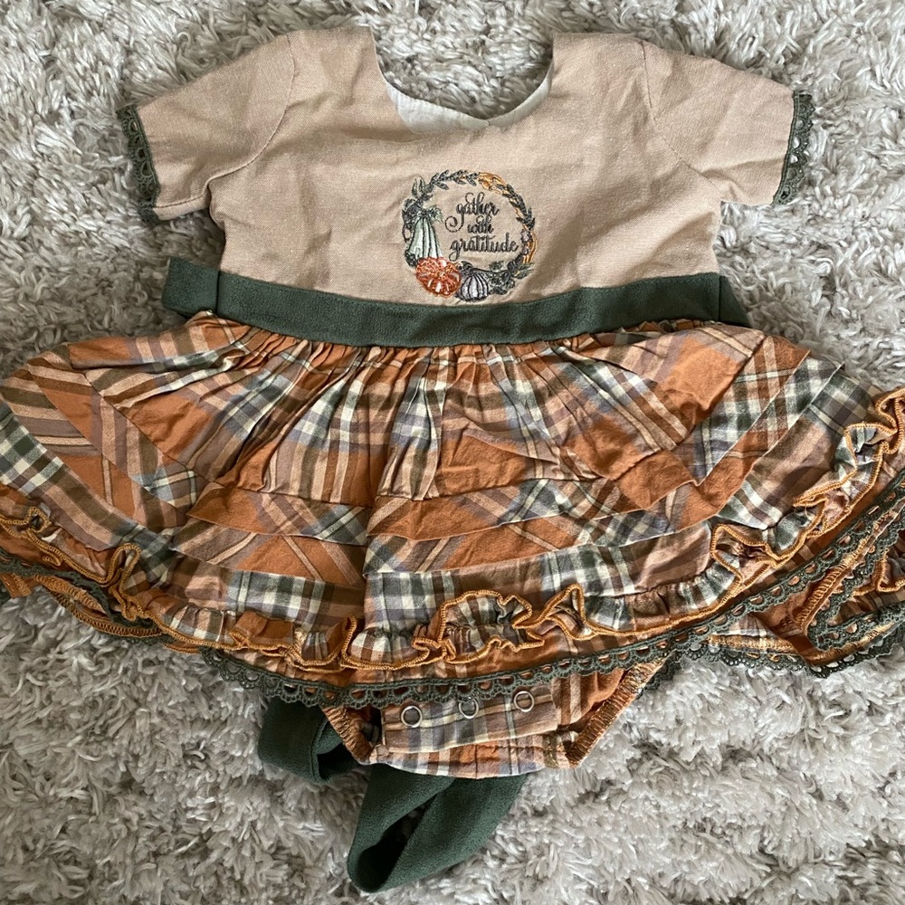 6m Evie’s Closet Thanksgiving Dress NWOT